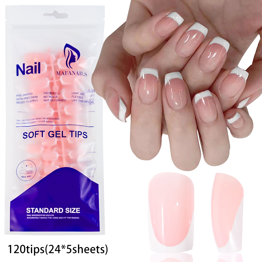 Nail Art Y2K - 120 stücke Glänzend Kurze Quadratische Presse