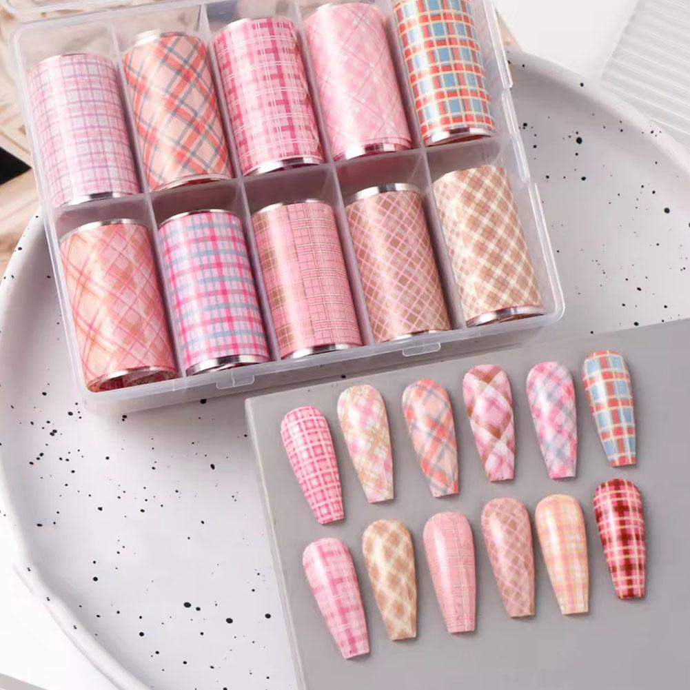 Nail Art Denim - 10 Rollen Neues Design Frische Nagelfolien