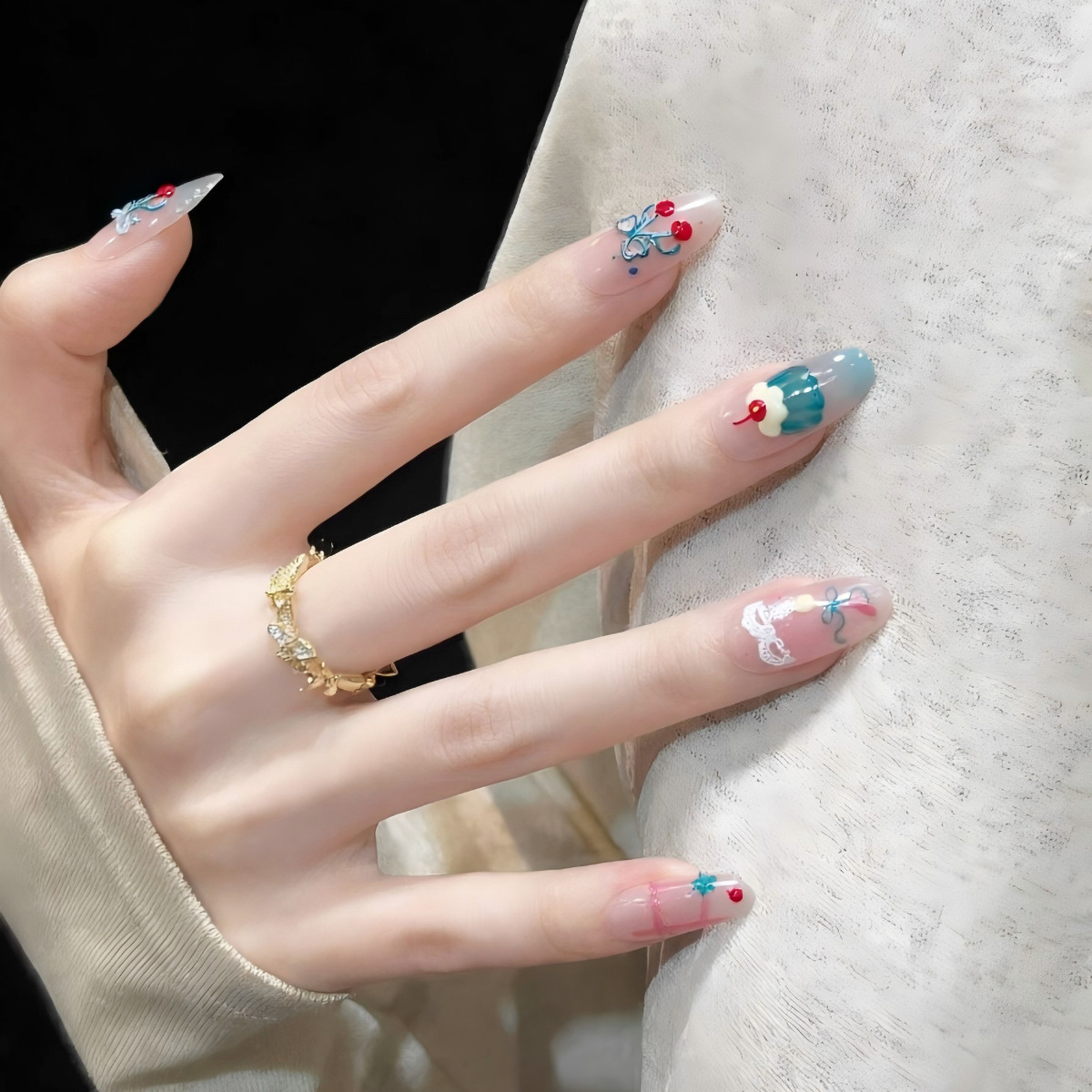 1 Stück Niedliche Sommer-Kirsc – Nail Art Red Cherry Bewertung und Preis