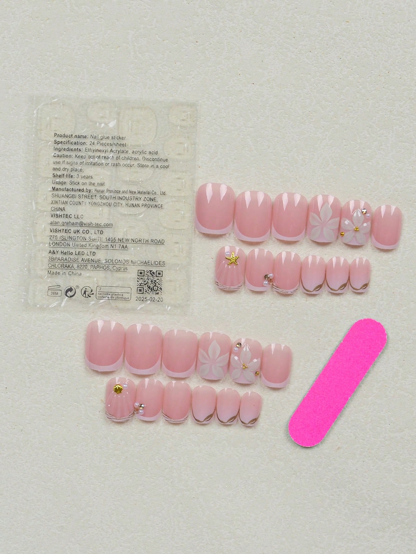 24 Stück kurze, quadratische,  – Nail Art Y2K Bewertung und Preis