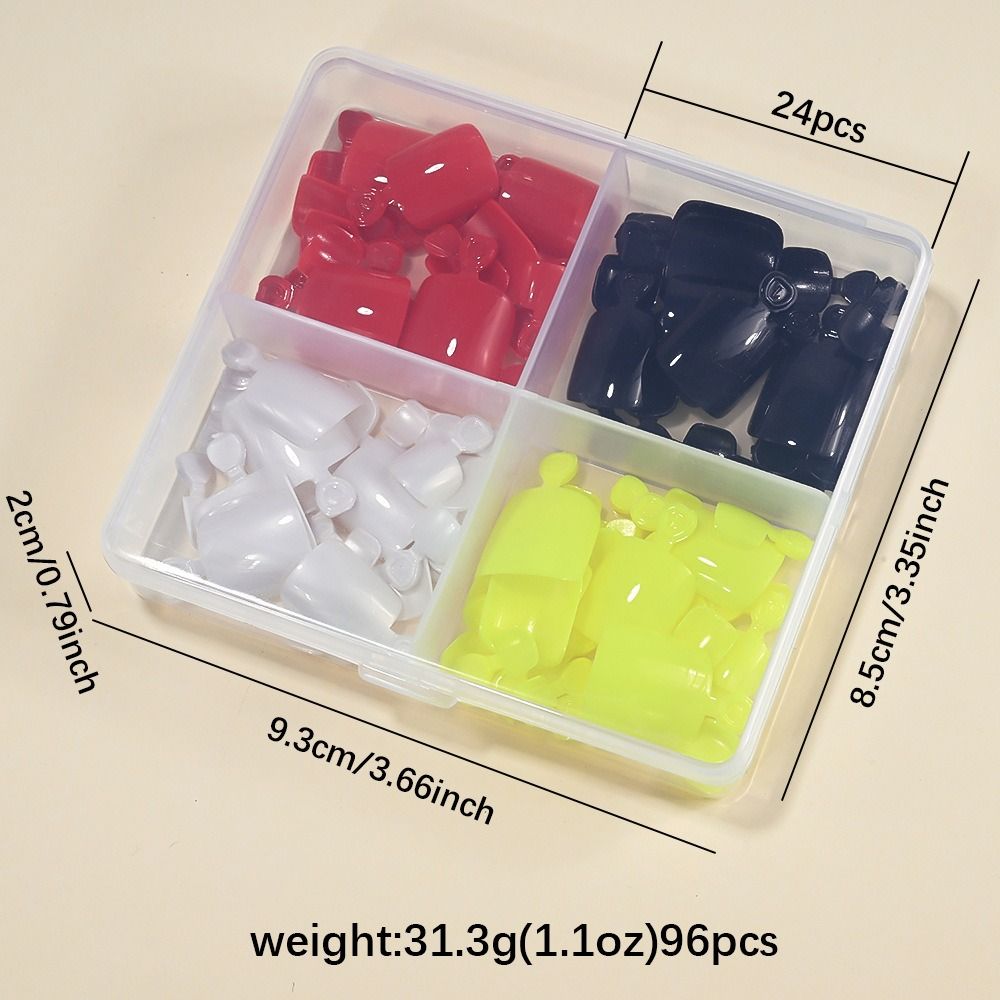 96/144/288 Stück Kurze Quadrat – Nail Art Y2K Bewertung und Preis