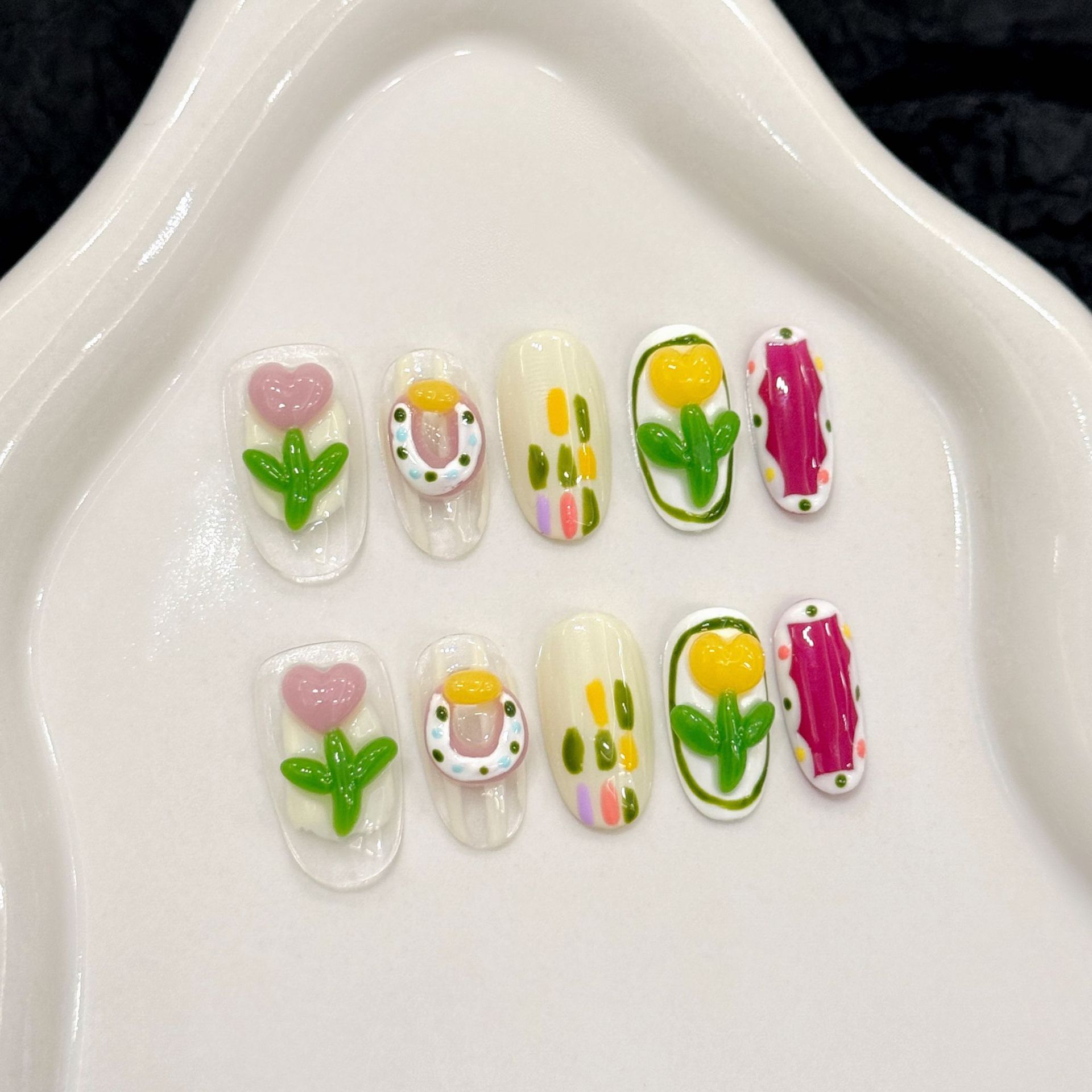10 Stück handgemachte Nägel zu – Nail Art Strawberry Bewertung und Preis