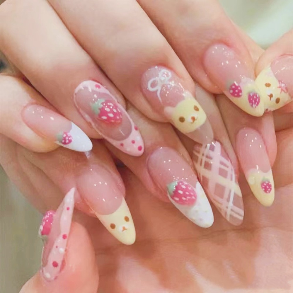 10 Stück Erdbeer-Bär Niedliche – Nail Art Strawberry Bewertung und Preis