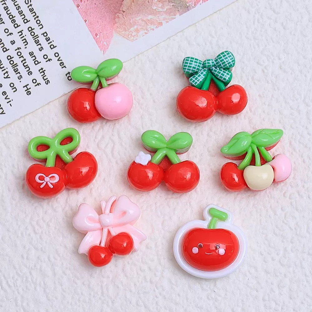 20 Stück niedliche Mini-Cartoo – Nail Art Red Cherry Bewertung und Preis