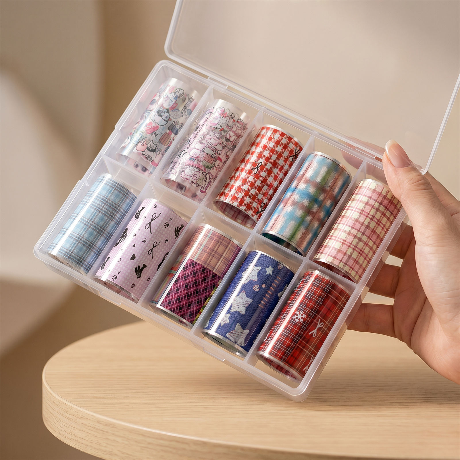 10 Rollen koreanische Nagelfol – Nail Art Denim Bewertung und Preis