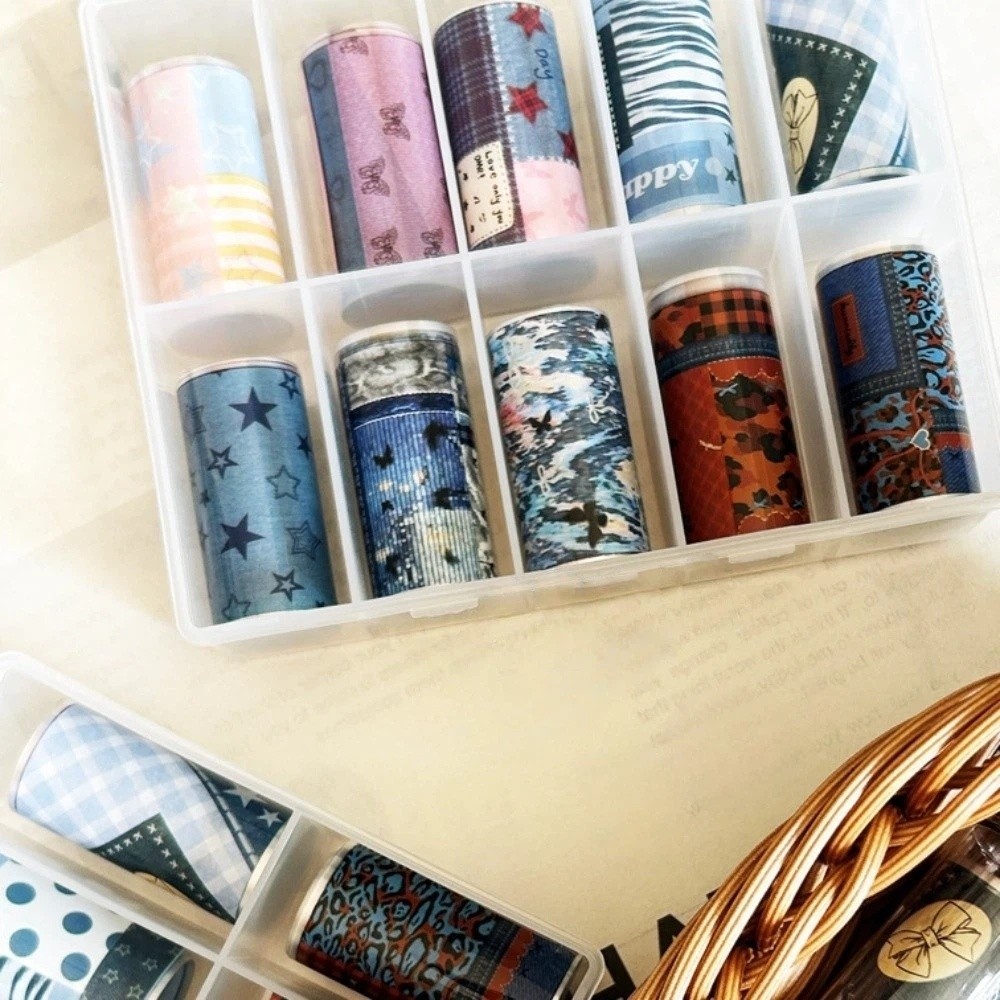 10 Rollen bunte Nagelfolien, T – Nail Art Denim Bewertung und Preis