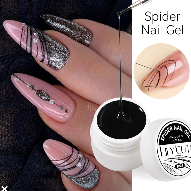 LILYCUTE 8 ml weiß schwarz sil – Nail Art Ideas Bewertung und Preis