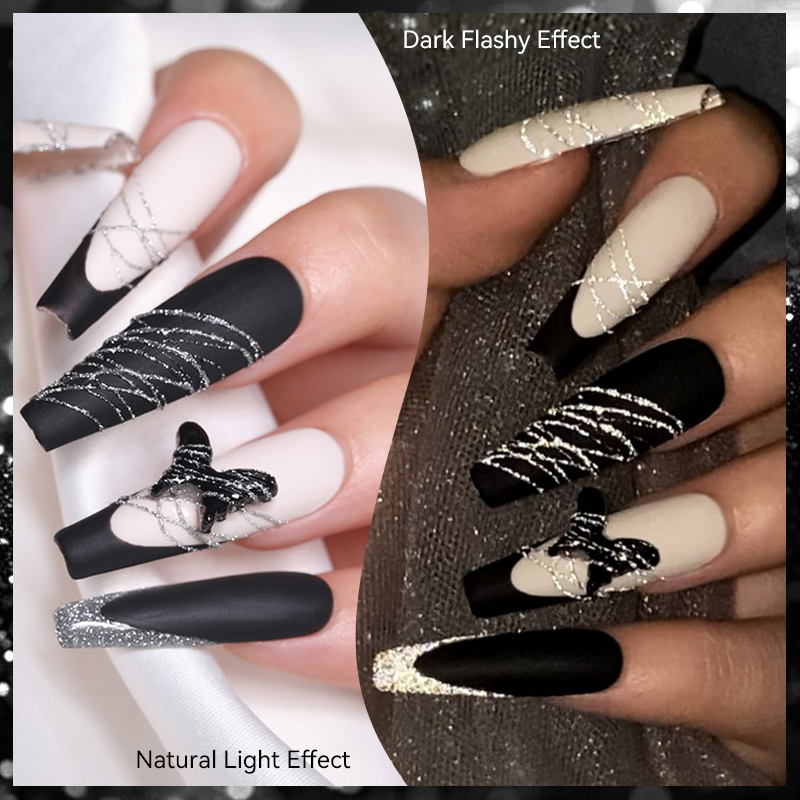 LILYCUTE 8 ml weiß schwarz sil – Nail Art Ideas Bewertung und Preis