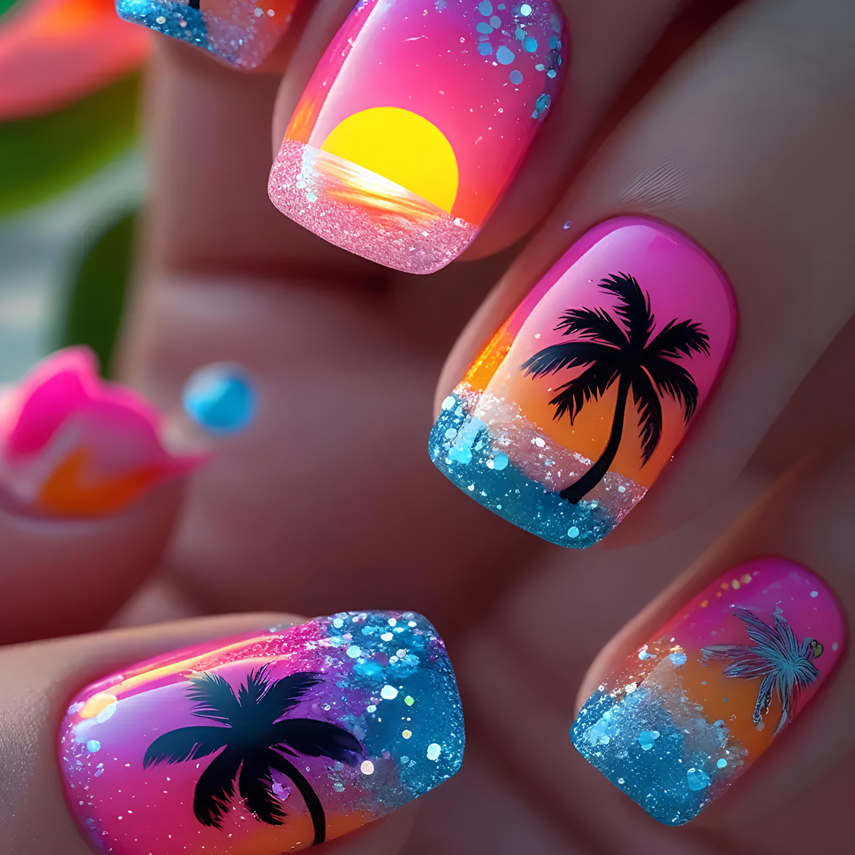 24 Stück/Set Kurze, mittellang – Nail Art Y2K Bewertung und Preis