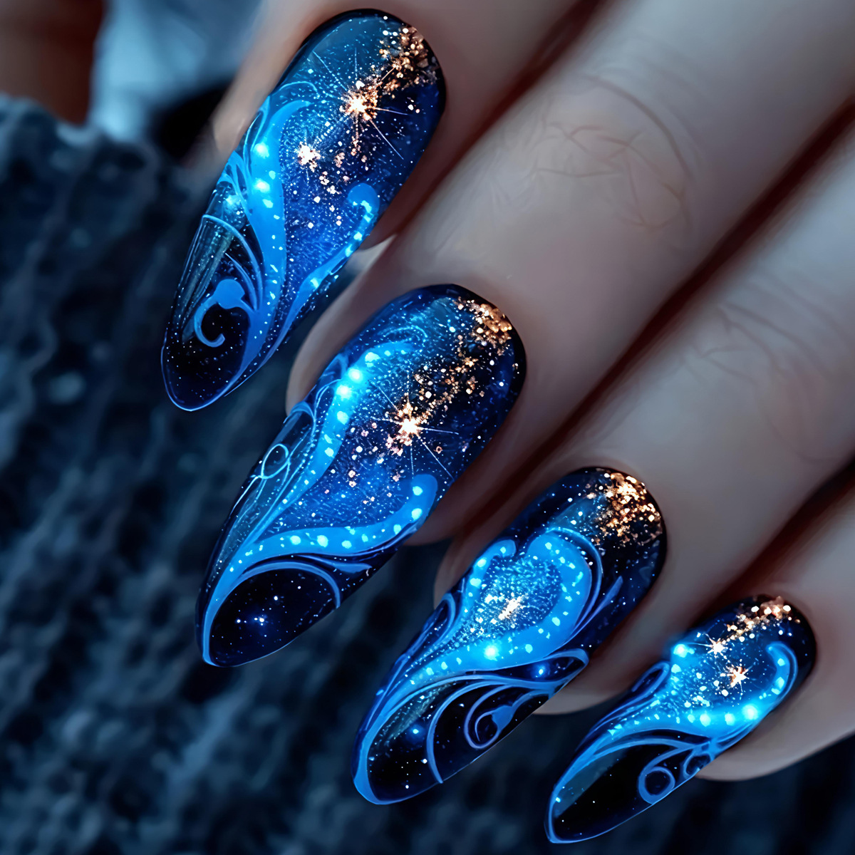 24 Stück/Set Kurze, mittellang – Nail Art Y2K Bewertung und Preis