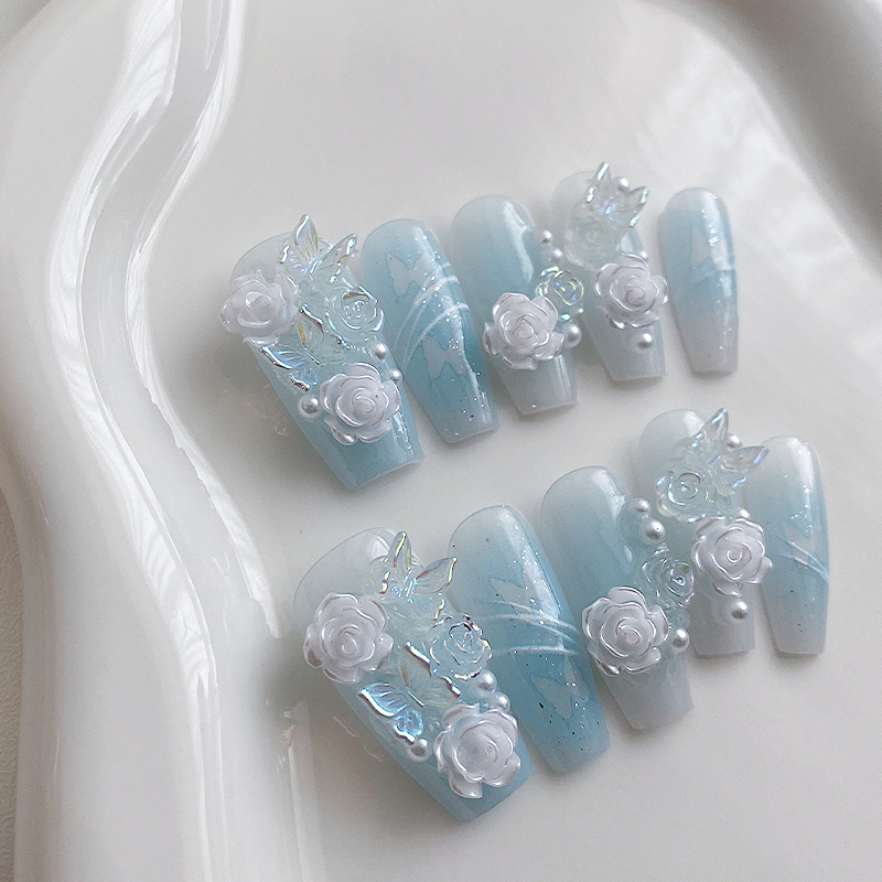 10 Stück handgefertigte Sargfö – Nail Art Y2K Bewertung und Preis