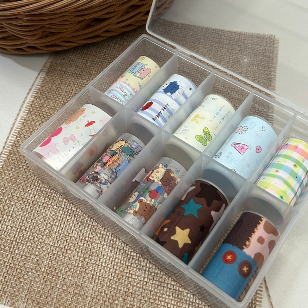 10 Rollen bunte Nagelfolien Tr – Nail Art Denim Bewertung und Preis