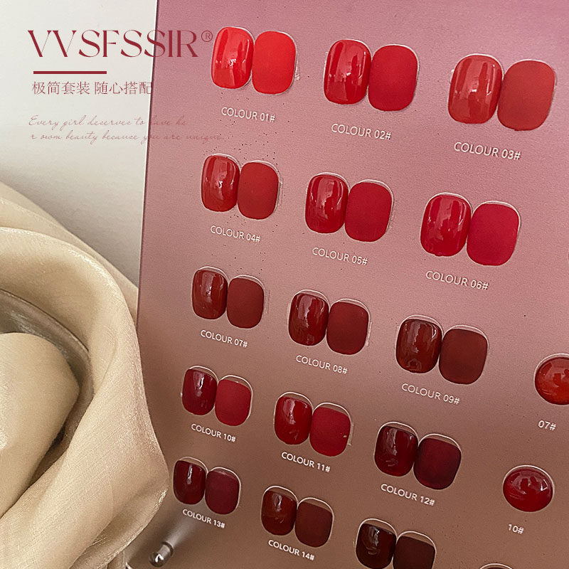 VVSFSSIR Nagellack-Set mit 15  – Nail Art Red Cherry Bewertung und Preis