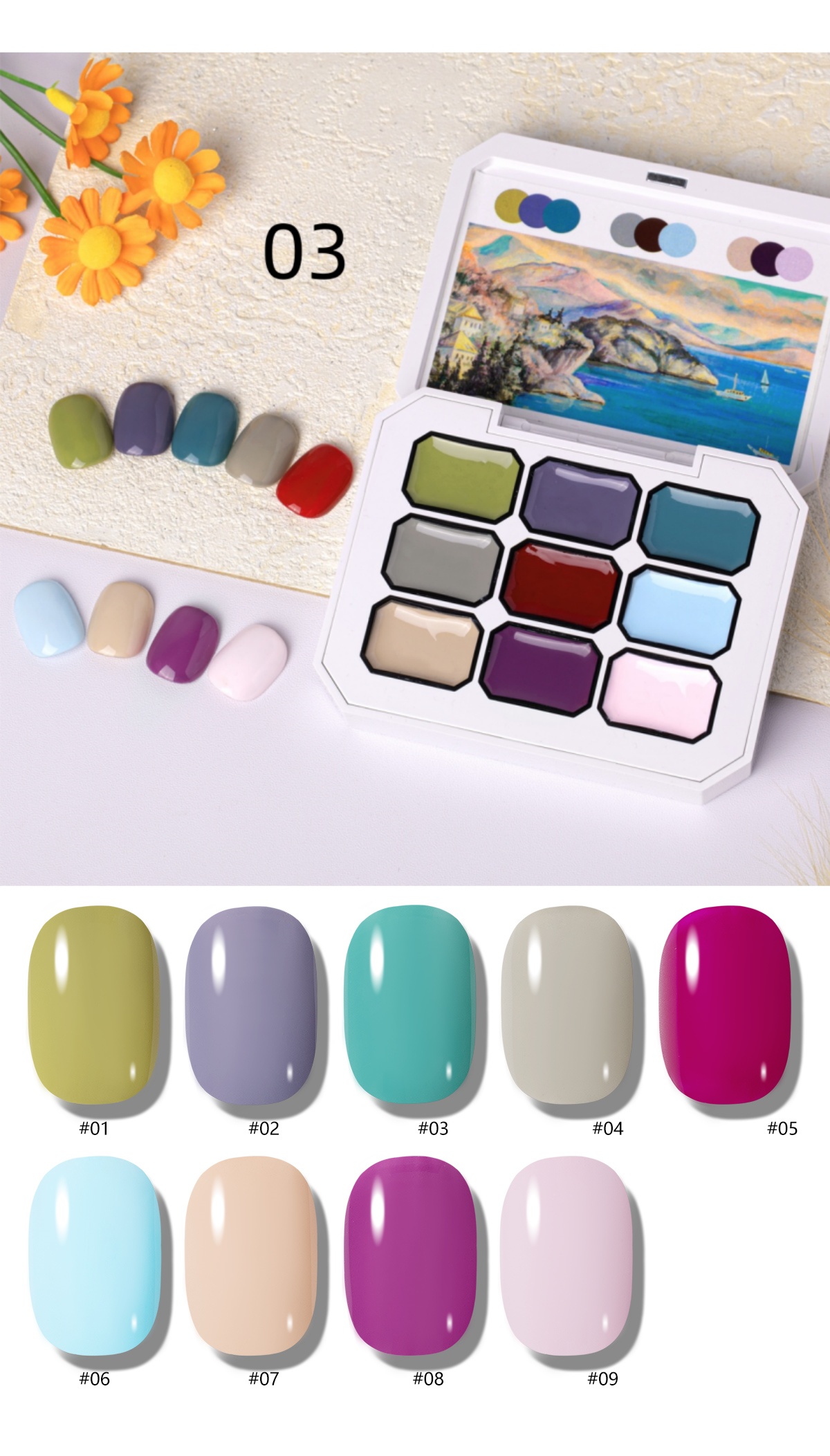 1 Stück 9-Farben Farbgel mit H – Nail Art Ideas Bewertung und Preis