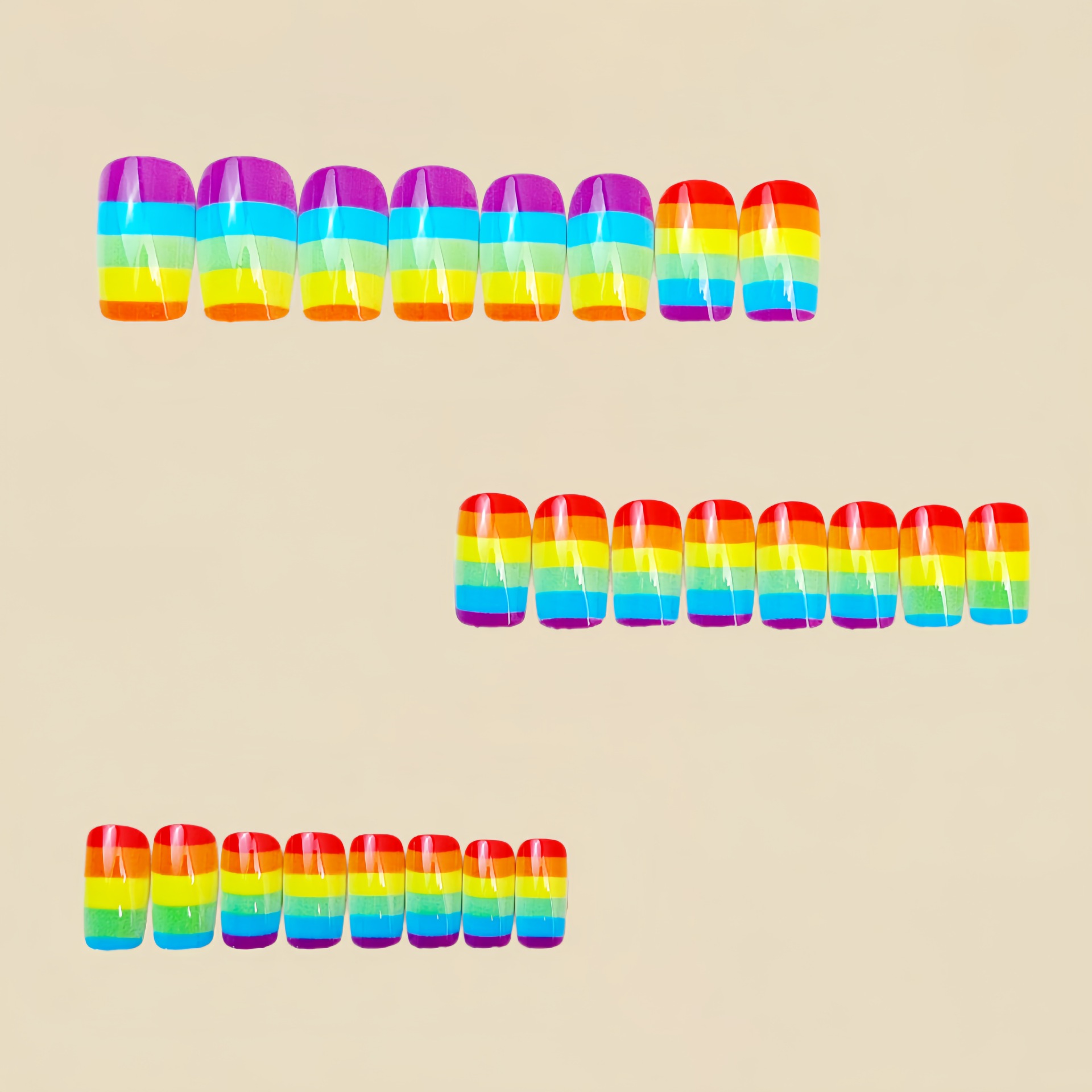 24 Stück/Set bunte künstliche  – Nail Art Y2K Bewertung und Preis