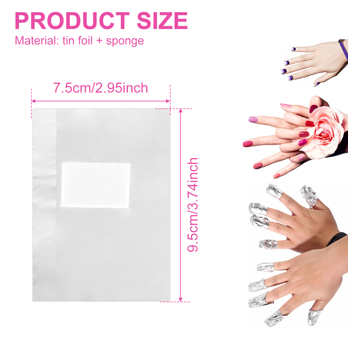 500/1000 Stück Aluminiumfolie  – Nail Art Ideas Bewertung und Preis